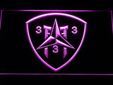 3rd Battalion 3rd Marines LED Neon Sign Electrical - Purple - TheLedHeroes