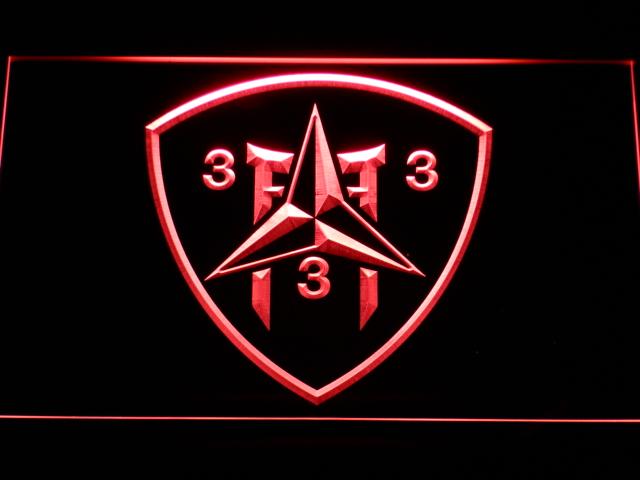 3rd Battalion 3rd Marines LED Neon Sign Electrical - Red - TheLedHeroes