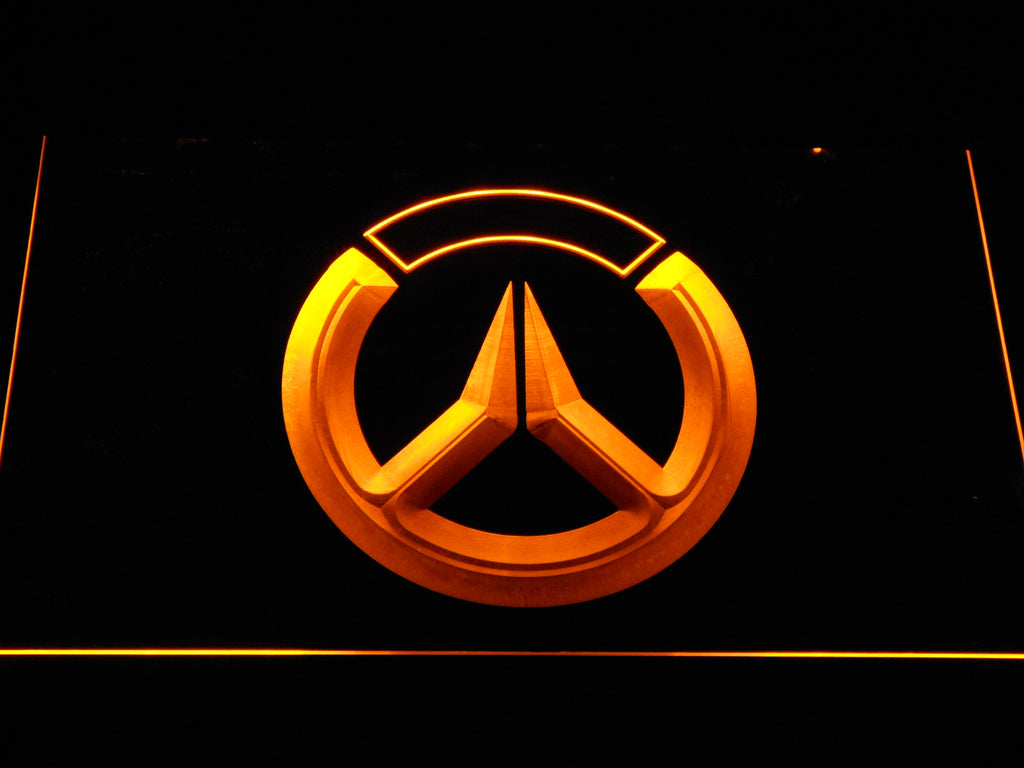 FREE Overwatch Logo LED Sign - Yellow - TheLedHeroes