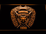 3rd Battalion 4th Marines LED Neon Sign USB - Orange - TheLedHeroes