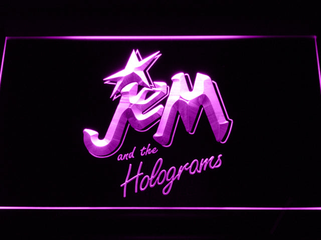 FREE Jem and the Holograms LED Sign - Purple - TheLedHeroes