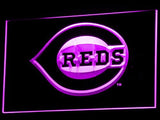 Cincinnati Reds  LED Neon Sign USB - Purple - TheLedHeroes