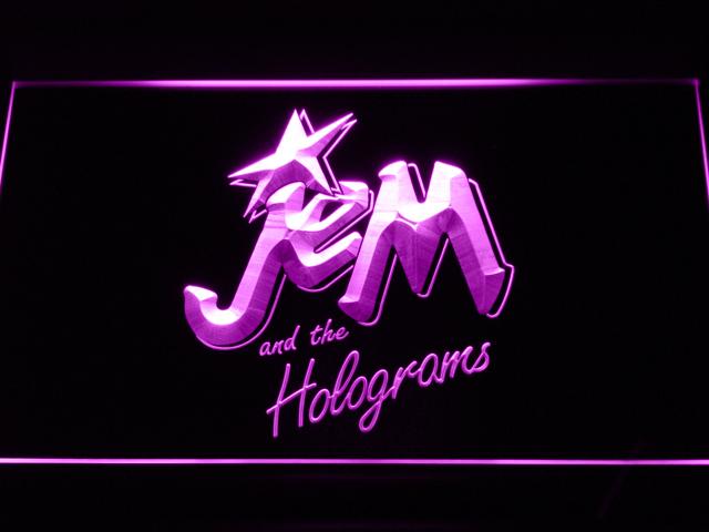 Jem and the Holograms LED Neon Sign Electrical - Purple - TheLedHeroes