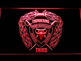 3rd Battalion 4th Marines LED Neon Sign Electrical - Red - TheLedHeroes