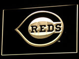 Cincinnati Reds  LED Neon Sign USB - Yellow - TheLedHeroes