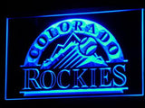 Colorado Rockies LED Neon Sign USB - Blue - TheLedHeroes