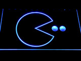 Pac-Man Logo LED Neon Sign USB - Blue - TheLedHeroes