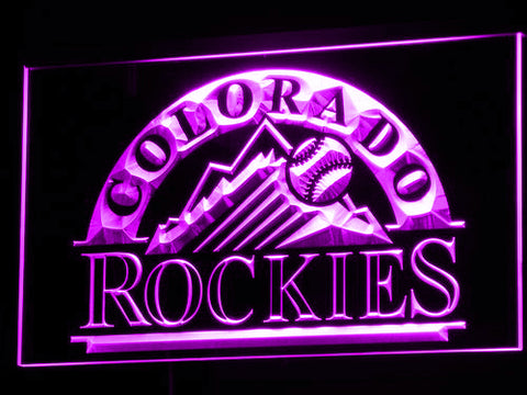 FREE Colorado Rockies LED Sign - Purple - TheLedHeroes
