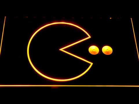 Pac-Man Logo LED Neon Sign Electrical - Yellow - TheLedHeroes