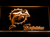 Miami Dolphins (2) LED Sign - Orange - TheLedHeroes