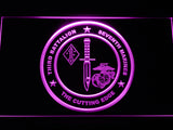 FREE 3rd Battalion 7th Marines LED Sign - Purple - TheLedHeroes