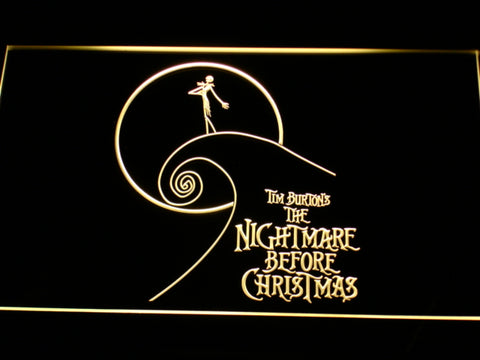 FREE The Nightmare Before Christmas (4) LED Sign - Yellow - TheLedHeroes