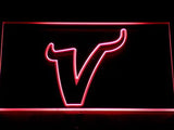 Minnesota Vikings V LED Neon Sign Electrical - Red - TheLedHeroes
