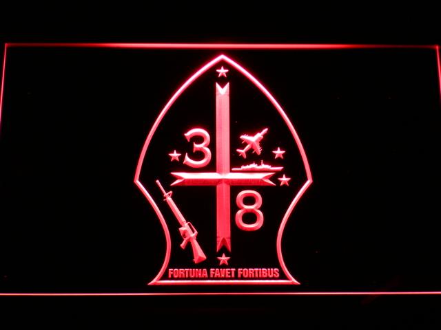 3rd Battalion 8th Marines LED Neon Sign Electrical - Red - TheLedHeroes