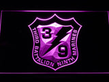 3rd Battalion 9th Marines LED Neon Sign USB - Purple - TheLedHeroes