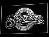 FREE Milwaukee Brewers (2) LED Sign - White - TheLedHeroes