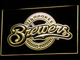 FREE Milwaukee Brewers (2) LED Sign - Yellow - TheLedHeroes