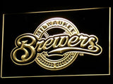 Milwaukee Brewers (2) LED Neon Sign USB - Yellow - TheLedHeroes