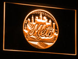 New York Mets (2) LED Neon Sign USB - Orange - TheLedHeroes