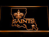 FREE New Orleans Saints (2) LED Sign - Orange - TheLedHeroes