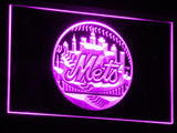 New York Mets (2) LED Neon Sign Electrical - Purple - TheLedHeroes