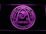 3rd Battalion 24th Marines LED Neon Sign USB - Purple - TheLedHeroes