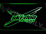 Ski-doo Team LED Neon Sign USB - Green - TheLedHeroes