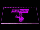 Fallout Shelter (2) LED Neon Sign Electrical - Purple - TheLedHeroes