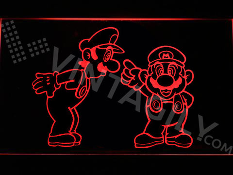 Mario & Luigi LED Sign - Red - TheLedHeroes