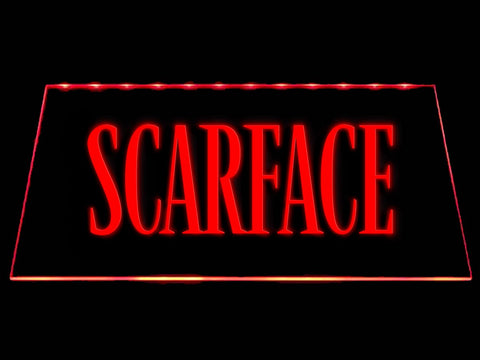 Scarface LED Neon Sign Electrical - Red - TheLedHeroes