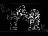 Mario & Luigi LED Neon Sign Electrical - White - TheLedHeroes
