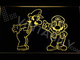 Mario & Luigi LED Neon Sign Electrical - Yellow - TheLedHeroes