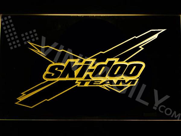 Ski-doo Team LED Neon Sign USB - Yellow - TheLedHeroes