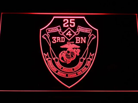 3rd Battalion 25th Marines LED Neon Sign Electrical - Red - TheLedHeroes