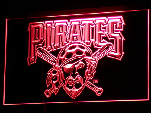 FREE Pittsburgh Pirates (2) LED Sign - Red - TheLedHeroes