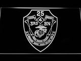 3rd Battalion 25th Marines LED Neon Sign Electrical - White - TheLedHeroes