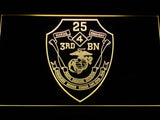 3rd Battalion 25th Marines LED Neon Sign Electrical - Yellow - TheLedHeroes