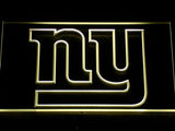 New York Giants (2) LED Neon Sign Electrical - Yellow - TheLedHeroes