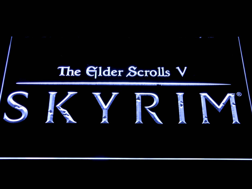 FREE Skyrim LED Sign - White - TheLedHeroes