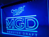 Miller MGD LED Neon Sign USB - Blue - TheLedHeroes