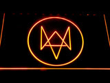 Watch Dogs Logo LED Neon Sign Electrical - Orange - TheLedHeroes