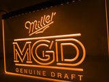 Miller MGD LED Neon Sign USB - Orange - TheLedHeroes