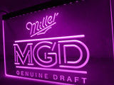 Miller MGD LED Neon Sign USB - Purple - TheLedHeroes