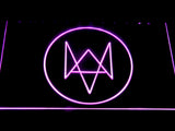 Watch Dogs Logo LED Neon Sign Electrical - Purple - TheLedHeroes