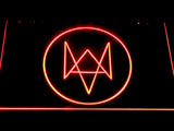 Watch Dogs Logo LED Neon Sign USB - Red - TheLedHeroes