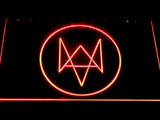 FREE Watch Dogs Logo LED Sign - Red - TheLedHeroes