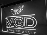 Miller MGD LED Neon Sign USB - White - TheLedHeroes