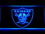 Oakland Raiders LED Neon Sign USB - Blue - TheLedHeroes