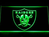 Oakland Raiders LED Neon Sign USB - Green - TheLedHeroes