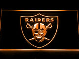 Oakland Raiders LED Neon Sign USB - Orange - TheLedHeroes
